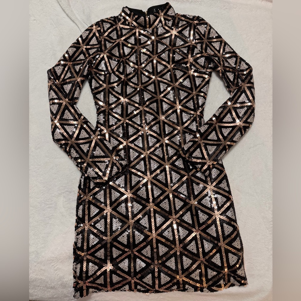 Lulus Sequin Mini Holiday Dress
